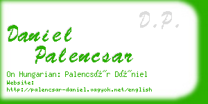 daniel palencsar business card